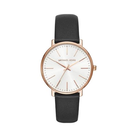 michael kors uhr pyper|michael kors leather watch.